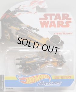 画像1: 2018 HW STAR WARS CARSHIPS 【POE'S X-WING FIGHTER】　BLACK-LT.ORANGE/O5 (2018 WHITE CARD)