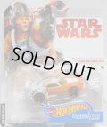 2018 HW STAR WARS 【LUKE SKYWALKER】　WHITE-ORANGE/PR5 (2018 WHITE CARD)