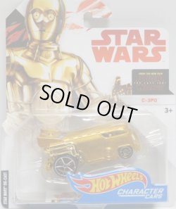 画像1: 2018 HW STAR WARS 【C-3PO】　GOLD/O5 (2018 WHITE CARD)