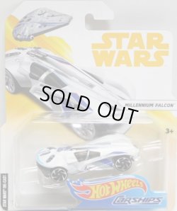 画像1: 2018 HW STAR WARS CARSHIPS 【"Solo : A Star Wars Story" MILLENNIUM FALCON】 WHITE-BLUE/SK5 (2018 WHITE-YELLOW CARD)