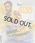 2018 HW STAR WARS 【"Solo : A Star Wars Story" LANDO CALRISSIAN】　YELLOW/10SP (2018 WHITE CARD)