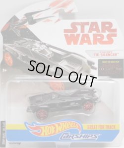 画像1: 2018 HW STAR WARS CARSHIPS 【KYLO REN'S TIE FIGHTER】 BLACK/10SP (2018 WHITE CARD)