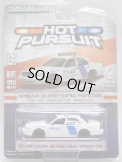 画像1: 2018 GREENLIGHT HOT PURSUIT S26 【2011 FORD CROWN VICTORIA POLICE INTERCEPTOR】 WHITE/RR (HOMELAND SECURITY FEDERAL PROTECTION)