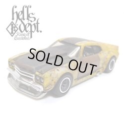 画像1: HELLS DEPT 2018 - カツヌマ製作所 【'70 CHEVY CHEVELLE SS (カスタム完成品)】サビ-YELLOW/RR（送料サービス適用外）