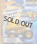 2018 MONSTER JAM includes RE-CRUSHABLE CAR! 【MOHAWK WARRIOR】 GOLD (MJ GOLDEN MACHINES)(予約不可）