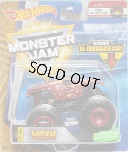 画像1: 2018 MONSTER JAM includes RE-CRUSHABLE CAR! 【MAX-D】 RED (EPIC ADDITIONS)(2018 NEW LOOK!)