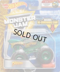 画像1: 2018 MONSTER JAM includes RE-CRUSHABLE CAR! 【DRAGON】 C.F.GREEN (CHROMA FROST)