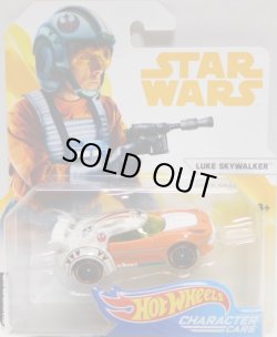 画像1: 2018 HW STAR WARS 【LUKE SKYWALKER】　WHITE-ORANGE/PR5 (2018 WHITE-YELLOW CARD) 