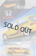 2018 HW HONDA 70th ANNIVERSARY SERIES 【'90 HONDA CIVIC EF】 YELLOW/PR5