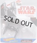 2018 HW STAR WARS STARSHIP 【FIRST ORDER TIE FIGHTER】　BLACK (2018 WHITE CARD)