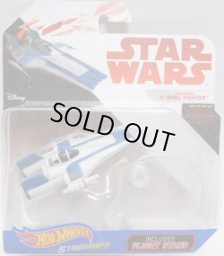 画像1: 2018 HW STAR WARS STARSHIP 【RESISTANCE A-WING FIGHTER】　WHITE-BLUE (2018 WHITE CARD)