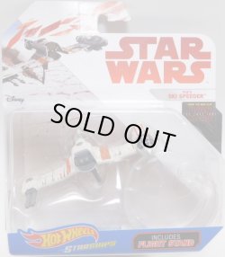 画像1: 2018 HW STAR WARS STARSHIP 【POE'S SKI SPEEDER】　WHITE-RED (2018 WHITE CARD)