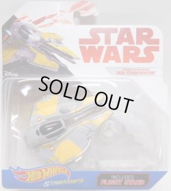 画像1: 2018 HW STAR WARS STARSHIP 【ANAKIN SKYWALKER'S JEDI STARFIGHTER】　GRAY-YELLOW(2018 WHITE CARD)