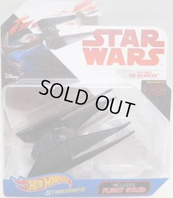 画像1: 2018 HW STAR WARS STARSHIP 【KYLO REN'S THE SILENCER】　BLACK (2018 WHITE CARD)