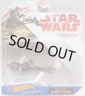 2018 HW STAR WARS STARSHIP 【SPEEDER BIKE】　BROWN (2018 WHITE CARD)