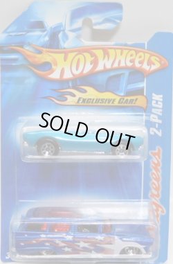 画像1: 2007 WALGREENS EXCLUSIVE 2PACK 【1967 CAMARO CONVERTIBLE】　AQUA (with 8 CRATE)/5SP (CHOJIRO GRAPHIC'S)