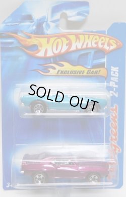 画像1: 2007 WALGREENS EXCLUSIVE 2PACK 【1967 CAMARO CONVERTIBLE】　AQUA (with '69 PONTIAC FIREBIRD T/A)/5SP (CHOJIRO GRAPHIC'S)