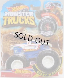 画像1: 2018 HW MONSTER TRUCKS! 【HOT WHEELS RACING】 RACE TEAM WHITE (includes COLLECTABLE WHEEL!)