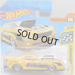 画像1: 【'10 PRO STOCK CAMARO】 YELLOW/5SP (MOONEYES)(インターナショナル・ショートカード）