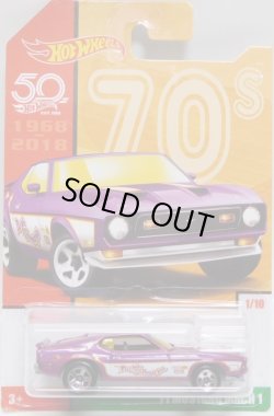 画像1: 2018 TARGET EXCLUSIVE HW 50th THROWBACK S2【'71 MUSTANG MACH 1】PURPLE/5SP