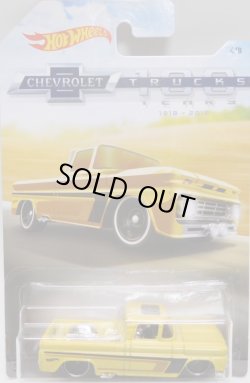 画像1: 2018 WALMART EXCLUSIVE HW CHEVROLET TRUCKS 100 YEARS 【CUSTOM '62 CHEVY PICKUP】YELLOW/DD8 (予約不可）