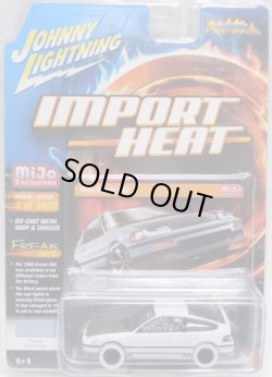 画像1: 2018 JOHNNY LIGHTNING - IMPORT HEAT  "MIJO EXCLUSIVE" 【1990 HONDA CRX】 WHITE/RR (WHITE LIGHTNING）