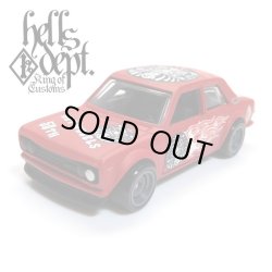 画像1: HELLS DEPT 2018 - 【"DARUMA" DATSUN 510 (カスタム完成品)】 FLAT RED/RR （送料サービス適用外）