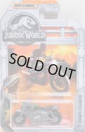 2018 MATCHBOX "JURASSIC WORLD"  【'15 TRIUMPH SCRAMBLER】  OLIVE-GRAY (予約不可）