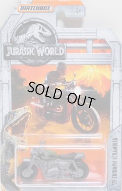 画像1: 2018 MATCHBOX "JURASSIC WORLD"  【'15 TRIUMPH SCRAMBLER】  OLIVE-GRAY (予約不可）