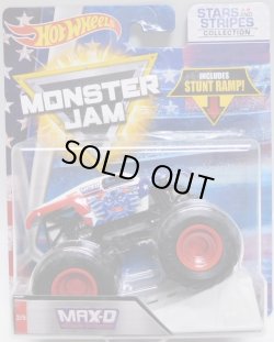 画像1: 2018 MONSTER JAM includes STUNT RAMP! "STARS AND STRIPES" 【MAX-D】 WHITE-BLUE-RED (予約不可）