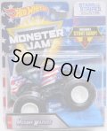 2018 MONSTER JAM includes STUNT RAMP! "STARS AND STRIPES" 【MOHAWK WARRIOR】 WHITE-BLUE-RED (予約不可）