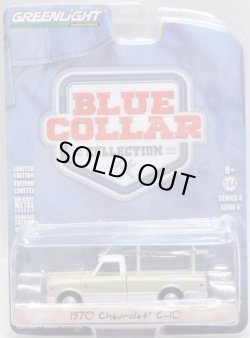 画像1: 2018 GREENLIGHT BLUE COLLAR COLLECTION S4 【1970 CHEVROLET C-10】 PALE LT.GREEN-WHITE/RR 