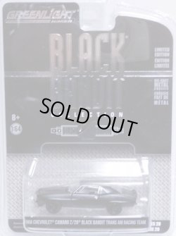 画像1: 2018 GREENLIGHT BLACK BANDIT SERIES20 【1969 CHEVROLET CAMARO Z/28 BLACK BANDIT TRANS AM RACING TEAM】 BLACK/RR