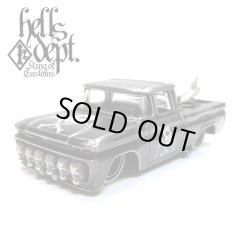 画像1: 【ご予約】PRE-ORDER - HELLS DEPT 2019 - JDC13 【"SKULL CUSTOM" '62 CHEVY PICKUP (カスタム完成品)】BLACK/RR（送料サービス適用外）(3月中旬頃入荷予定）