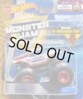 2018 MONSTER JAM includes RE-CRUSHABLE CAR! 【CAPTAIN AMERICA】 WHITE (TOUR FAVORITES)