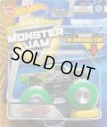 2018 MONSTER JAM includes RE-CRUSHABLE CAR! 【BAD NEWS TRAVELS FAST】 LT.GREEN (CLEAR CRUSHERS)