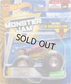 画像1: 2018 MONSTER JAM includes RE-CRUSHABLE CAR! 【TEAM HOT WHEELS】 SPEC.RACE TEAM BLUE-RED (EPIC ADDITIONS)(2018 NEW LOOK!)