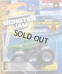 画像1: 2018 MONSTER JAM includes RE-CRUSHABLE CAR! 【AVENGER】 GREEN (EPIC ADDITIONS)(2018 NEW LOOK!)