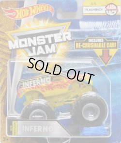 画像1: 2018 MONSTER JAM includes RE-CRUSHABLE CAR! 【INFERNO】 YELLOW-BLACK (FLASH BACK)(2018 NEW LOOK!)