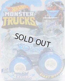 画像1: 2019 HW MONSTER TRUCKS! "BLIZZARD BASHERS"【TOWN HAULER】 ICE BLUE (includes COLLECTABLE FLAGL!)