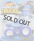 2019 HW MONSTER TRUCKS! "BLIZZARD BASHERS"【TORQUE TERROR】 BLUE (includes COLLECTABLE FLAGL!)