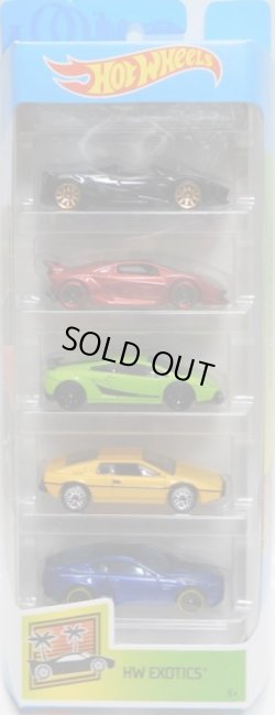 画像1: 2019 5PACK 【HW EXOTICS】'17 Pagani Huayra Roadster / Lamborghini Sesto Elemento / Lamborghini Gallardo LP 570-4 Superleggera / Lotus Esprit S1 / Aston Martin V8 Vantage