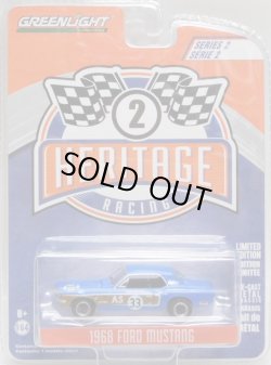 画像1: 2019 GREENLIGHT HERITAGE RACING S2【1968 FORD MUSTANG】 BLUE/RR