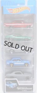 2019 5PACK 【FAST & FURIOUS (ワイルドスピード）】'61 Impala / '72 Ford Gran Torino Sport / Corvette Grand Sport Roadster / '70 Ford Escort RS1600 / '70 Chevelle SS