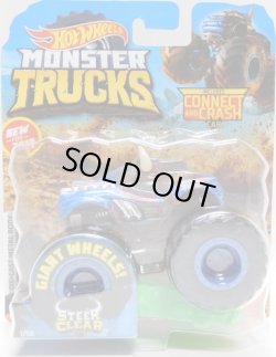 画像1: 2019 HW MONSTER TRUCKS! 【STEER CLEAR】 BLUE (includes CONNECT AND CRASH CAR)