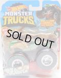 2019 HW MONSTER TRUCKS! 【SMASH-SQUATCH】 GREEN (includes CONNECT AND CRASH CAR)