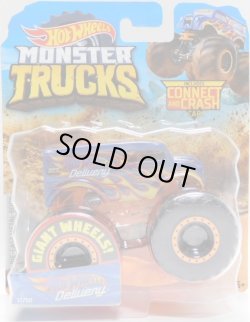 画像1: 2019 HW MONSTER TRUCKS! 【HOT WHEELS DELIVERY (DAIRY DELIVERY)】 BLUE (includes CONNECT AND CRASH CAR)