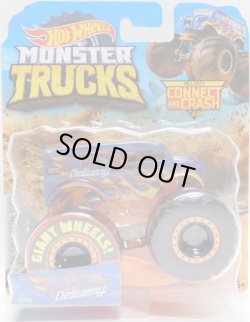 画像1: 2019 HW MONSTER TRUCKS! 【HOT WHEELS DELIVERY (DAIRY DELIVERY)】 BLUE (includes CONNECT AND CRASH CAR)