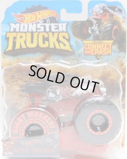 画像1: 2019 HW MONSTER TRUCKS! 【HOT WHEELS BONE SHAKER】 FLAT BLACK (includes CONNECT AND CRASH CAR)