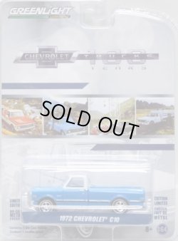 画像1: 2019 GREENLIGHT ANNIVERSARY COLLECTION S7 【1972 CHEVROLET C10】 BLUE-WHITE/RR 